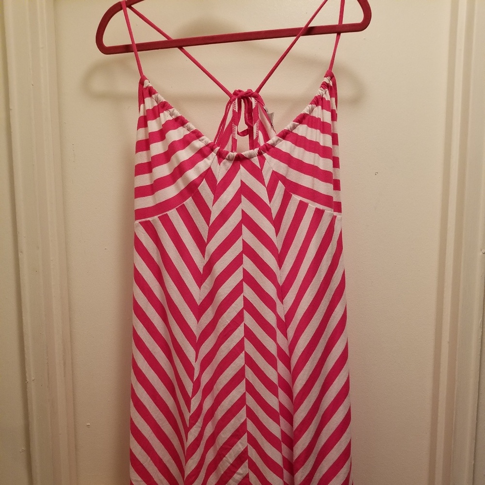 EUC KEYHOLE BACK A-LINE DRESS SZ.L